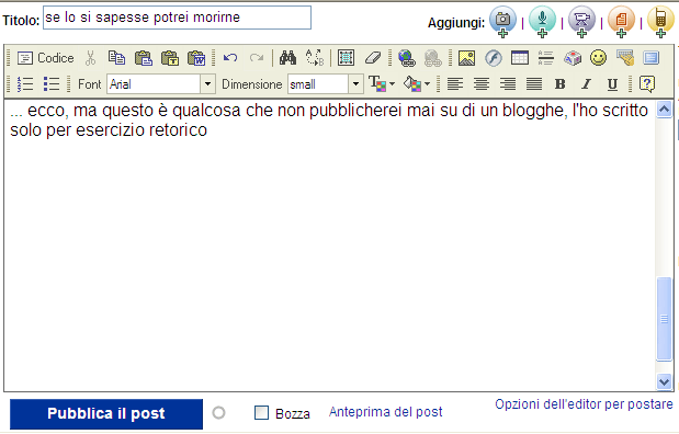 scrivi e cancella